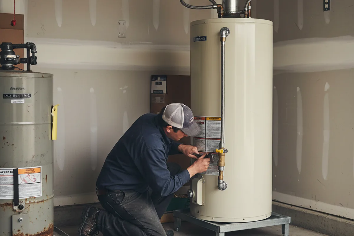 Water heater and shutoff valve replacement in Lamar
